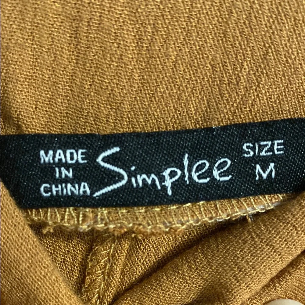 Simplee Apparel Women's Wide Leg Pants in Tan - Picture 2 of 8